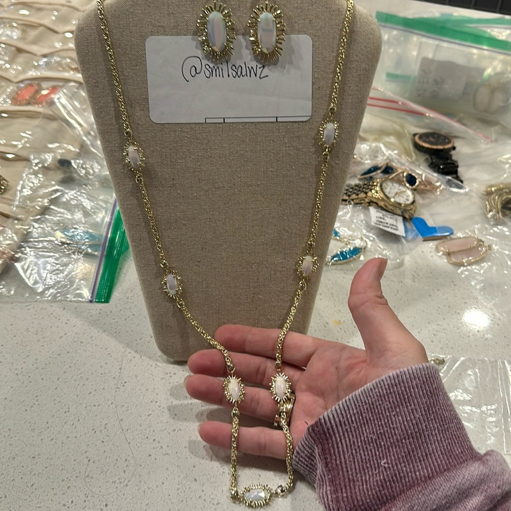 SET - Leighton Long Necklace & earrings